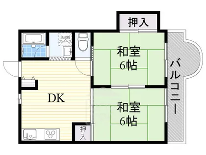Mi piace吹田1【1階】の間取り