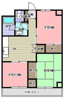コンフォール【5階】の間取り