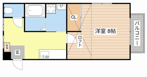 BEANS【201号室】の間取り