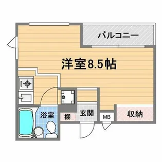 レジデンシア甲子園口【3階】の間取り