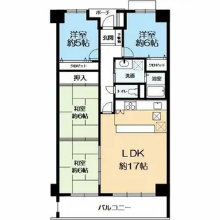 阪急逆瀬台アヴェルデ4番館【409号室】の間取り