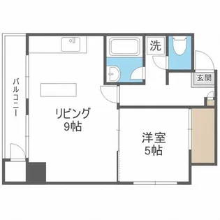 リベルティ大通【402号室】の間取り