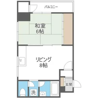 リベルティ大通【703号室】の間取り