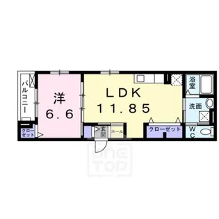 ベルフォーレ茨木【1階】の間取り