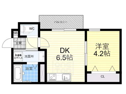 ART KISHIBE NORTH【3階】の間取り