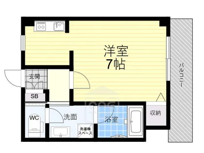 メロディーハイツ千里丘【2階】の間取り
