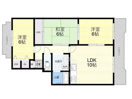 メゾン辻【4階】の間取り