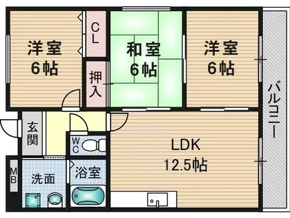 マーコート【3階】の間取り