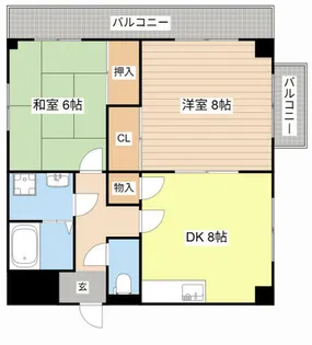 Nasu23【402号室】の間取り