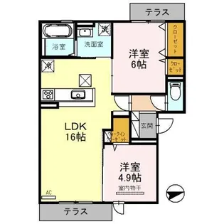 Nord Livre【103号室】の間取り