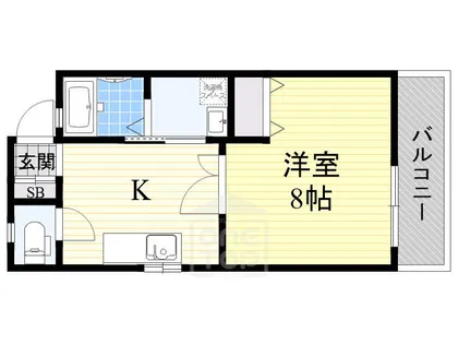 モンフルール竹橋【3階】の間取り