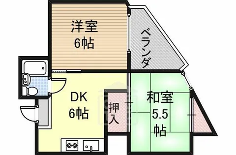 グローリー岡村3【3階】の間取り