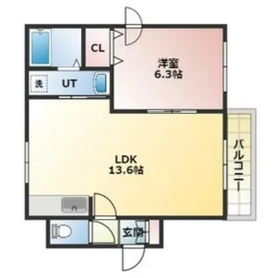 エストフォーレ16II【4階】の間取り