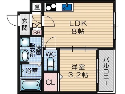 大阪府摂津市鶴野4丁目【アパート】の間取り