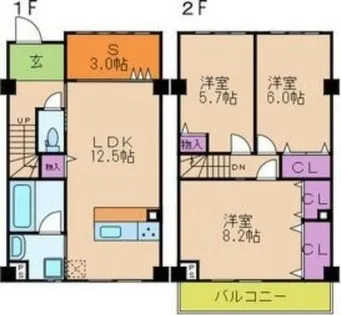EASTRITZ巽【1階】の間取り