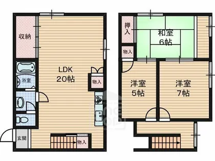ヴィラ春日丘【2階】の間取り