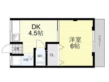 コーポ角野【2階】の間取り
