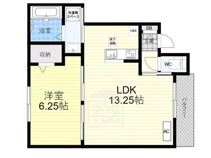エピーク下中条A棟【1階】の間取り