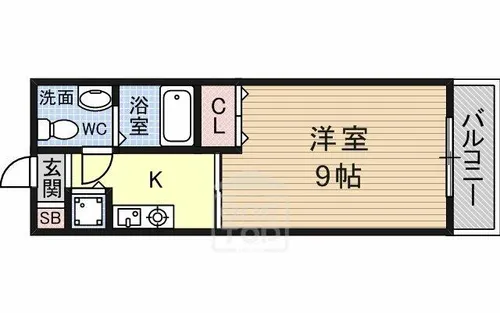 サンピラー茨木byK&I【2階】の間取り