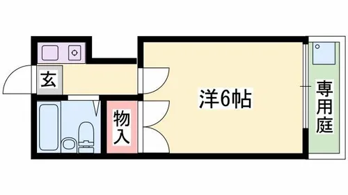 ヴァンヴェール宮西【104号室】の間取り