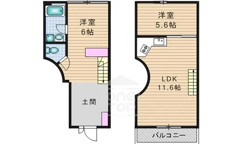 CuRVA【1階】の間取り