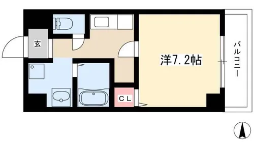 ラフォーレ千種【5階】の間取り