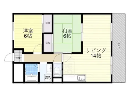 レジデンスベルメゾン【2階】の間取り