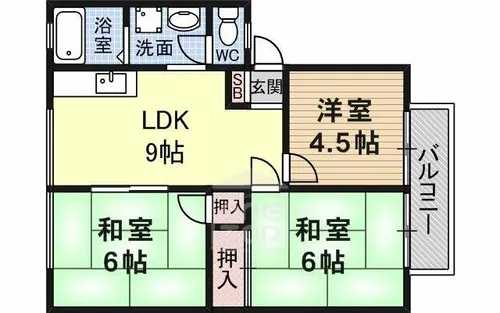 谷川ハイツ【1階】の間取り