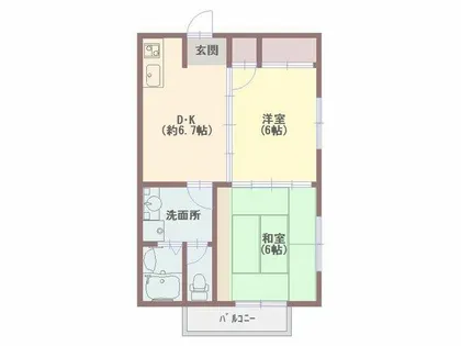 Nano’s Forest【202号室】の間取り