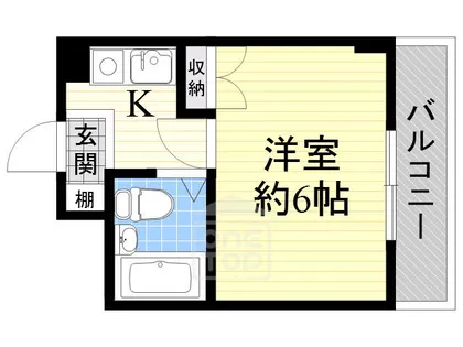 パークサイド別府【3階】の間取り