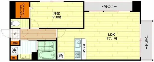 ラフィーネレジデンス【3階】の間取り