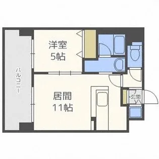マストライフ知事公館【6階】の間取り