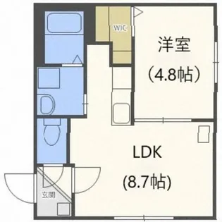 オリエントコート二十四軒【1階】の間取り