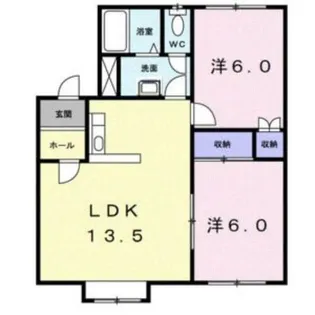クレストール石山【1階】の間取り