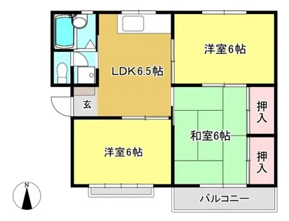 エスコート藤本【201号室】の間取り