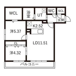 ガイアールS24【4階】の間取り