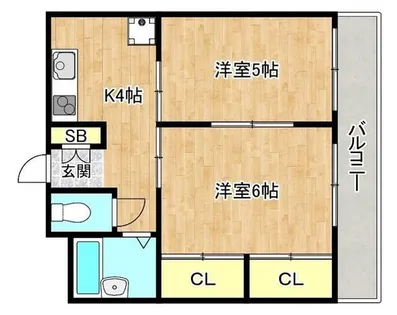 大阪府大阪市生野区巽東2丁目【マンション】の間取り