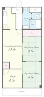 デュエリングナガト【7階】の間取り