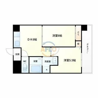 JMRレジデンス新大阪【10階】の間取り