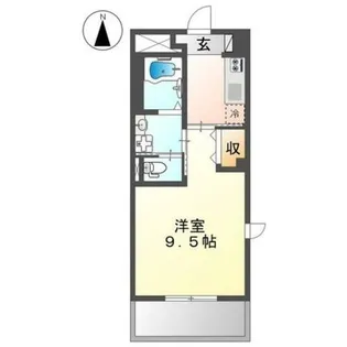 1Kの間取り画像