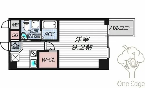 HS梅田EAST【8階】の間取り