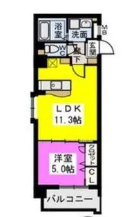 福岡県福岡市西区姪浜駅南2丁目【マンション】の間取り