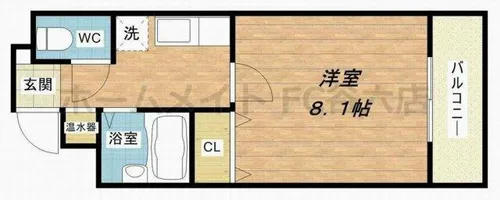 COZY南久宝寺【7階】の間取り