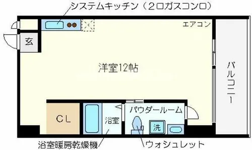 アドバンス心斎橋NEXTURE【4階】の間取り
