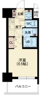 スプランディッド阿倍野【9階】の間取り
