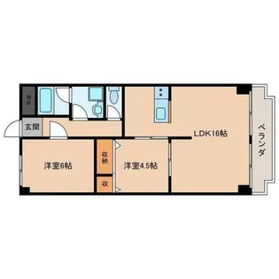 ヌーベルメゾン清水【502号室】の間取り