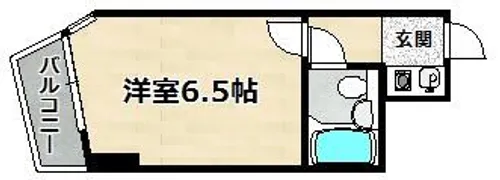 ライオンズマンション神戸元町第2【1102号室】の間取り