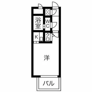 エステートモア高宮EST【5階】の間取り