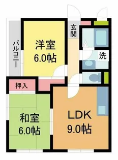 ルミエール逆瀬【3階】の間取り