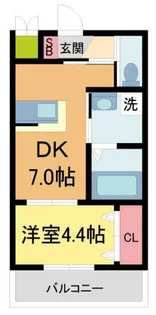 グランメール芦屋南宮町【303号室】の間取り